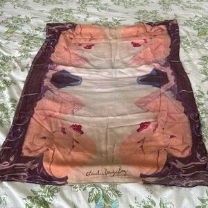 Beautiful Abstract Painting Scarf with Signature.  Super soft size 25x66